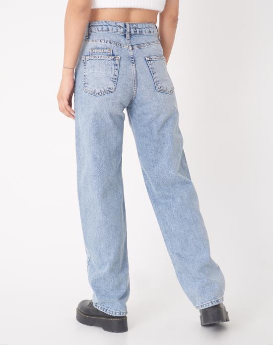 Addax Yüksek Bel Straight Jean. 1