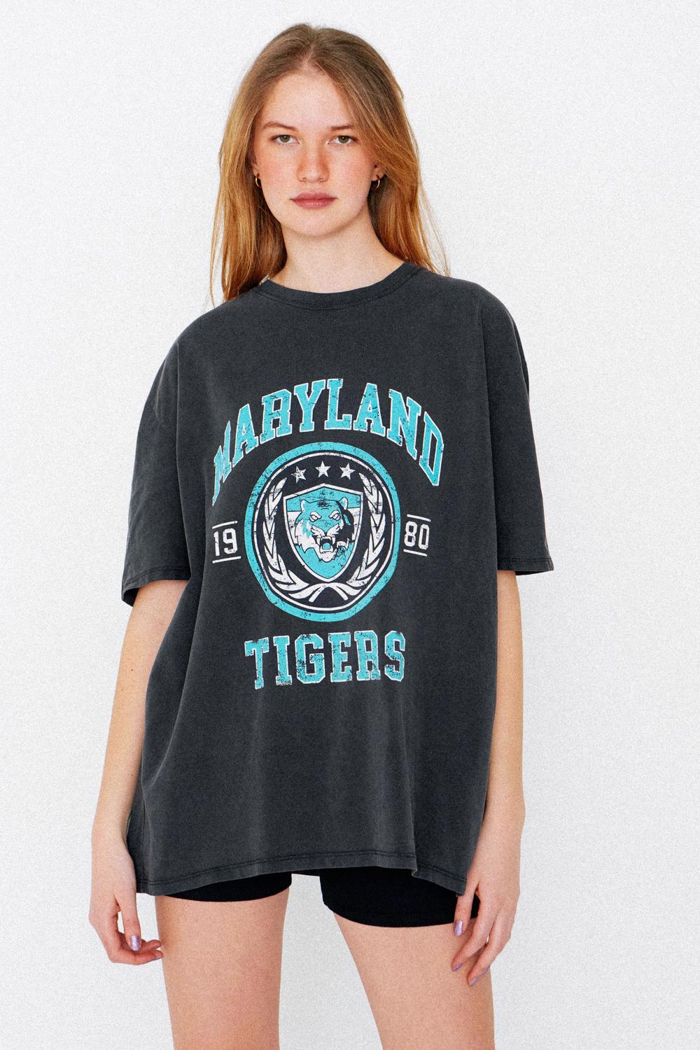 Addax Maryland Baskılı Oversize T-shirt. 2