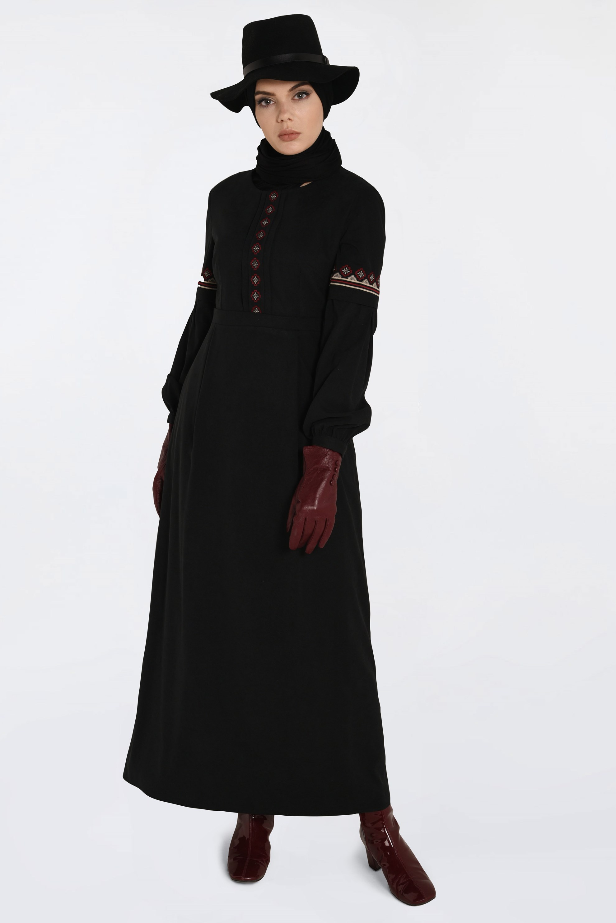 Robe daim noir sale