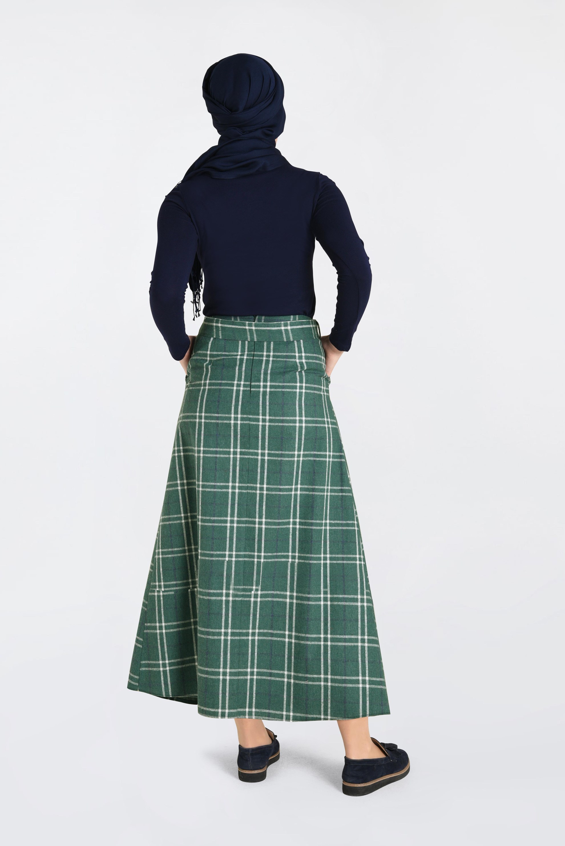 BELTED PLAID SKIRT ALV NA