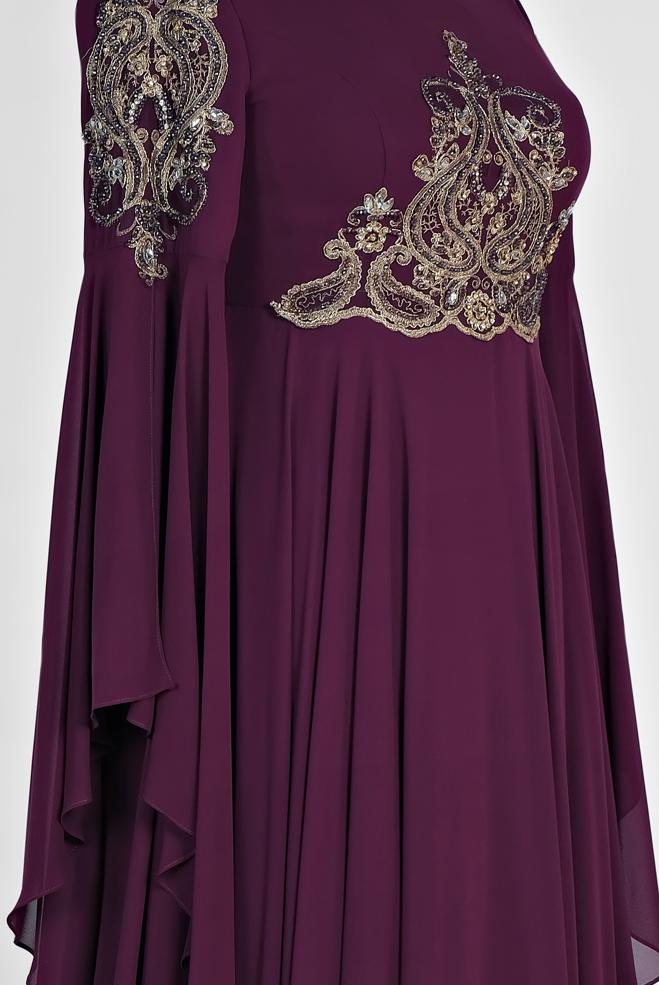 robe rose pourpre