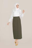 BUTTONED SKIRT WITH POCKETS 60090 