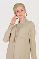 INVISIBLE BUTTONED TUNIC 40525 