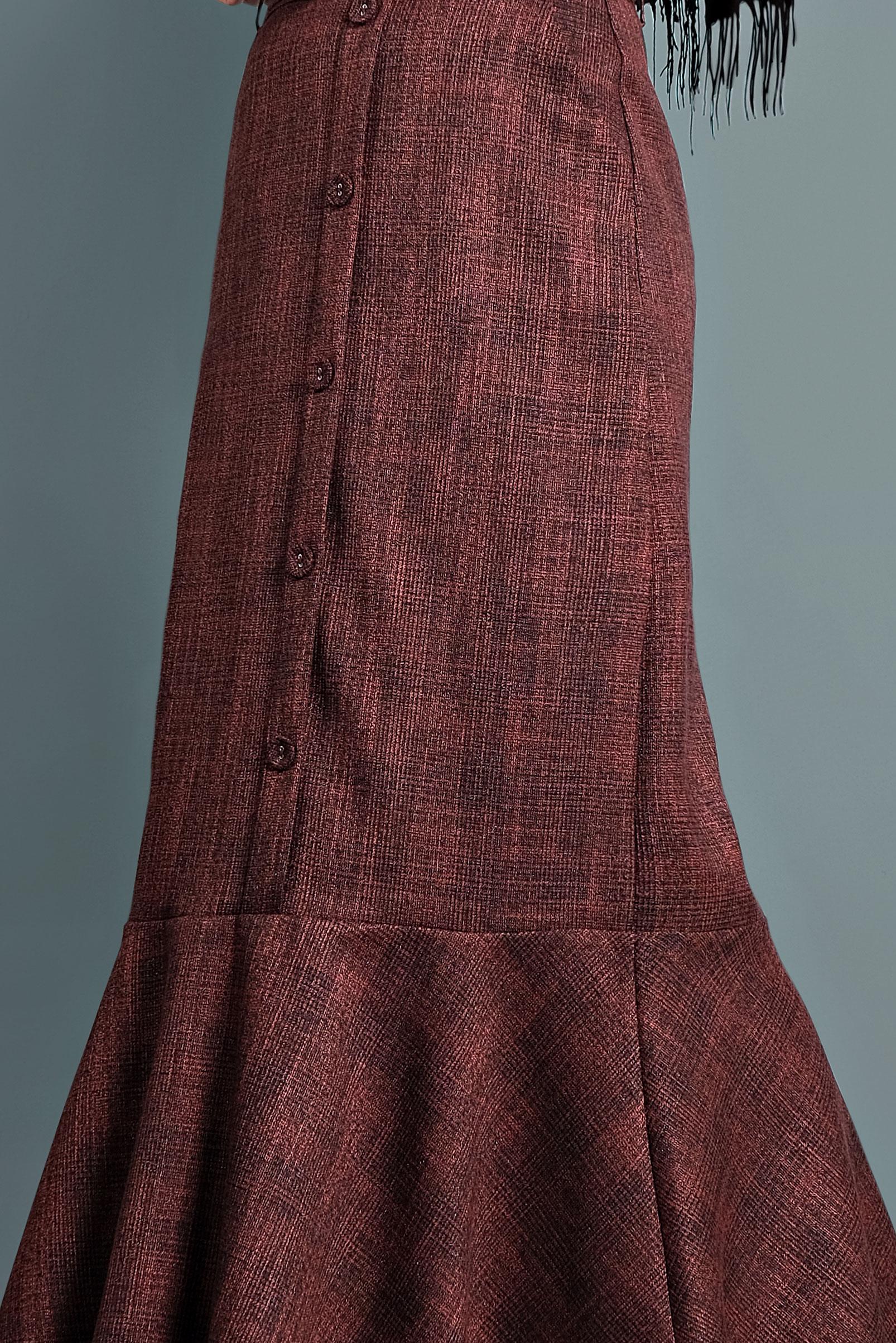 Tweed hotsell trumpet skirt