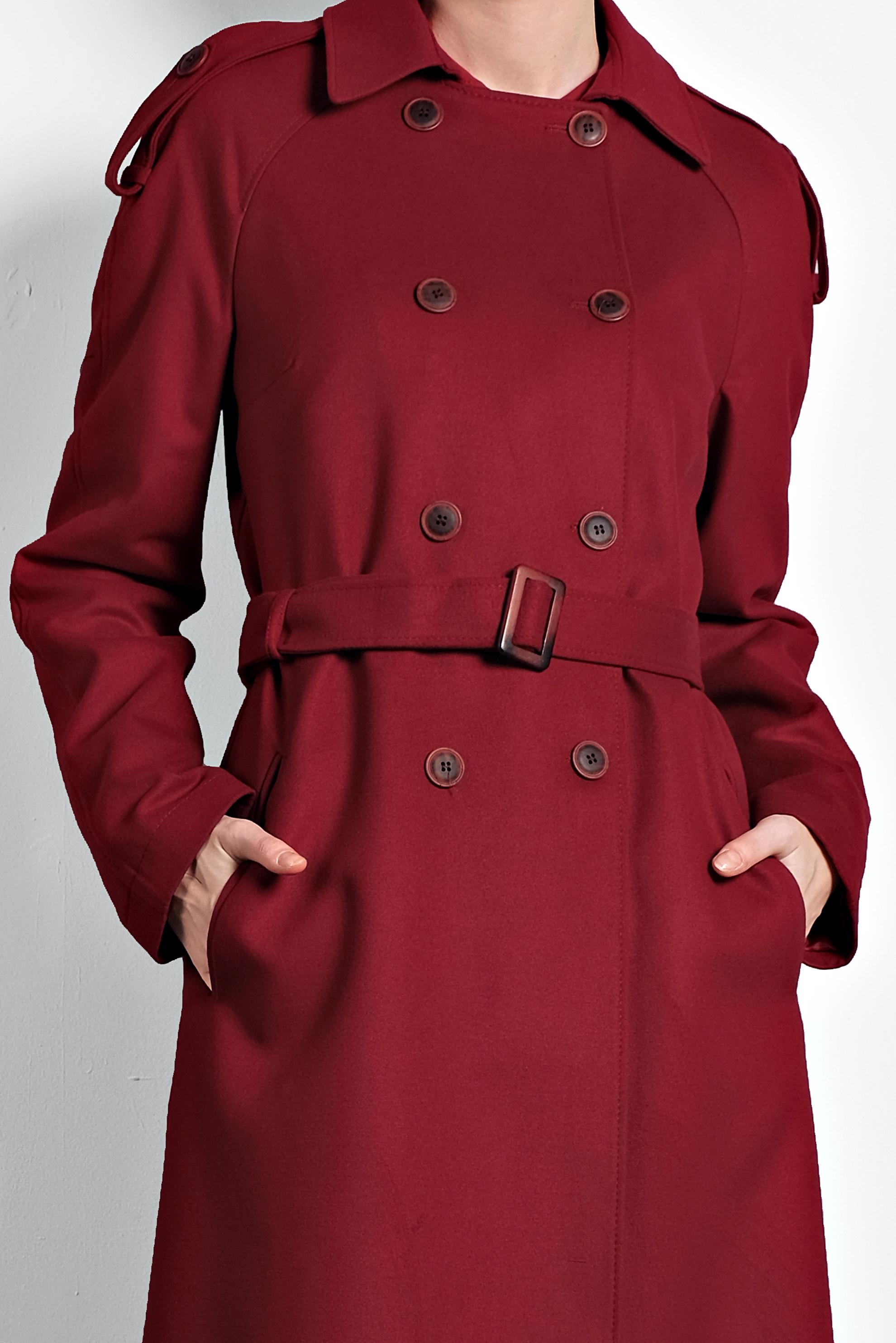 Manteau best sale rouge bordeaux