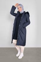 TIE-WAIST HOODED COAT 90083 