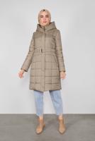 BELTED HOODED PUFFER COAT 90109 