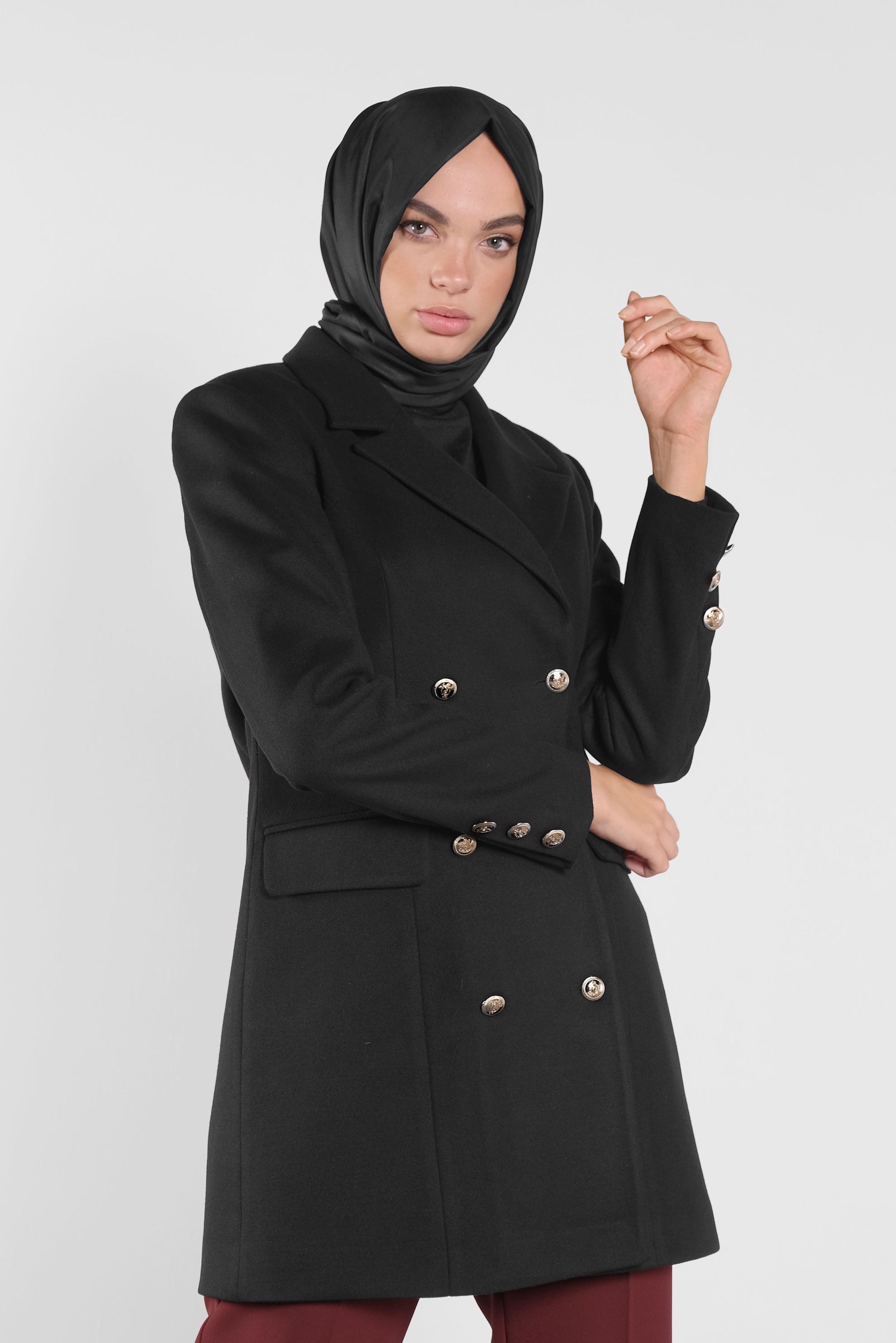 Classique Manteau, Noir