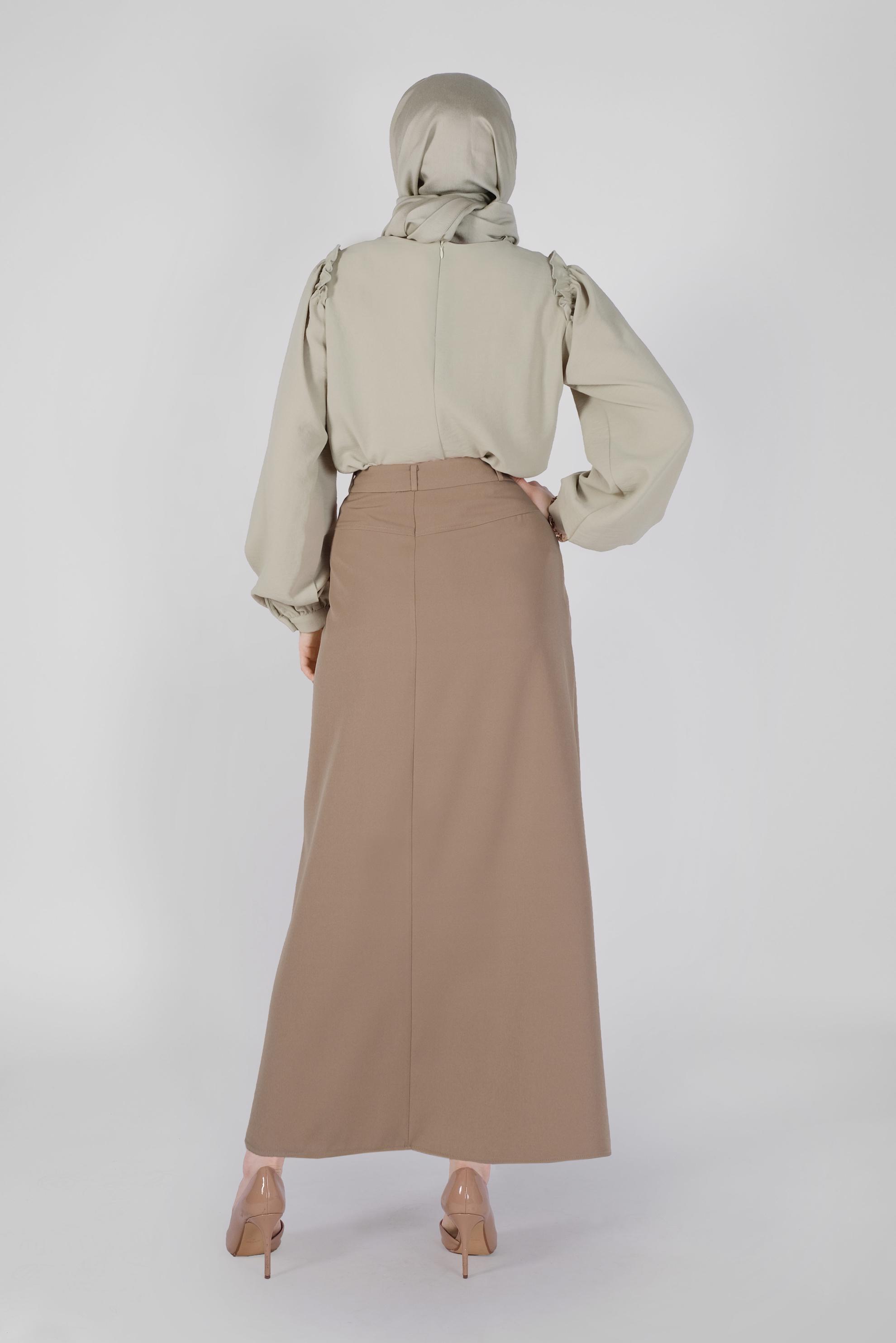 Plus size 2025 khaki skirt 48