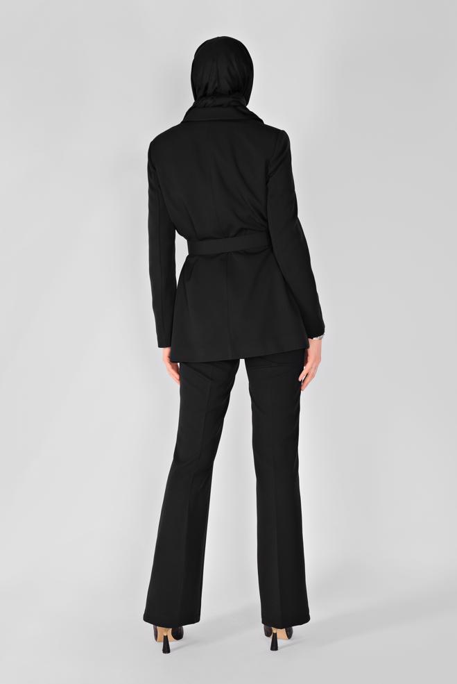 all black pantsuit