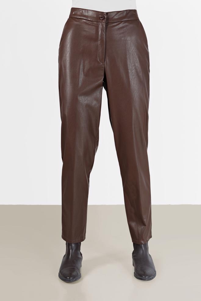 Female taba COMFORT FIT LEATHER TROUSERS 70311