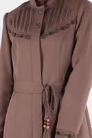 Female mink EMBROIDERY DETAIL TOPCOAT 10487 