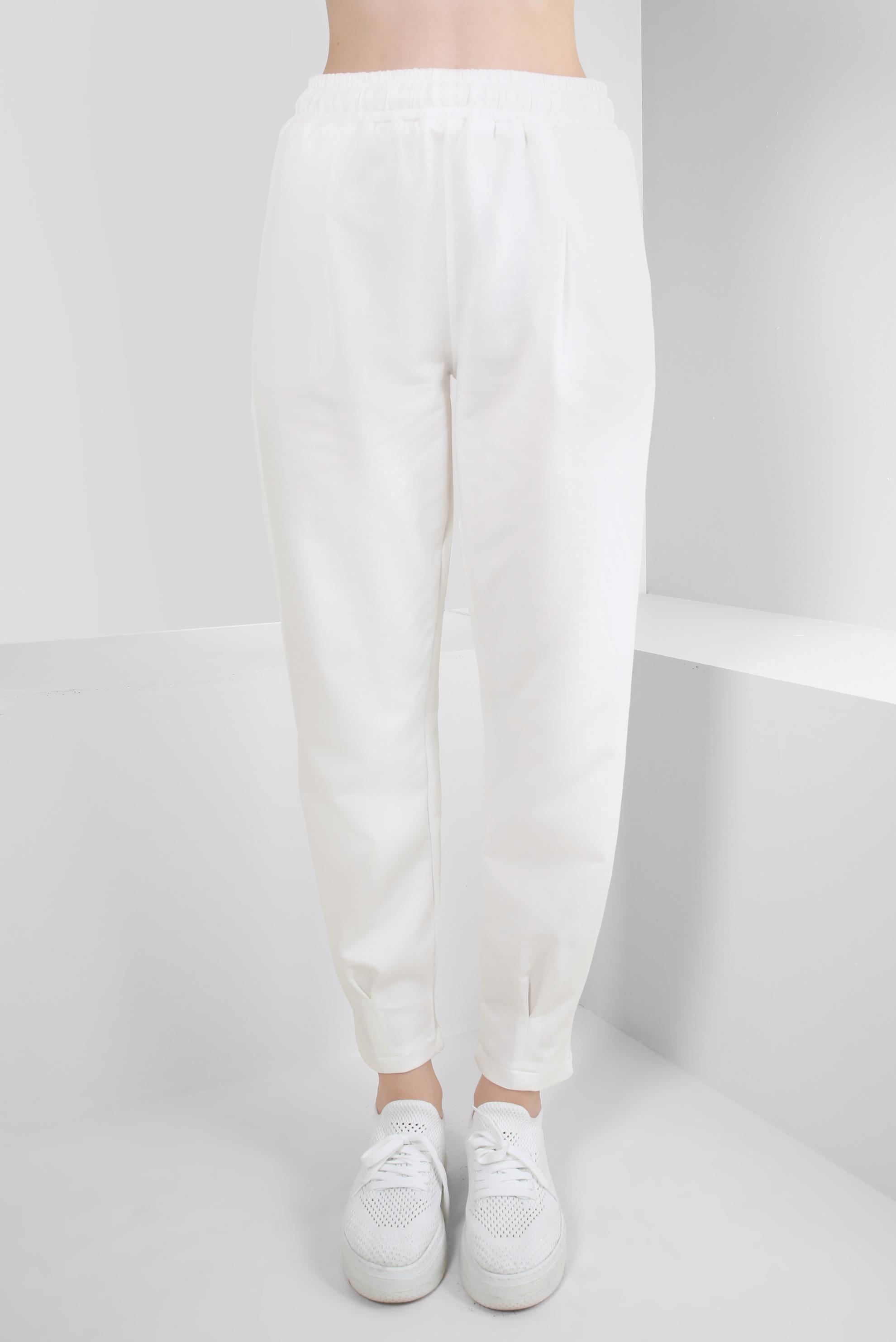 White cotton 2024 tracksuit bottoms