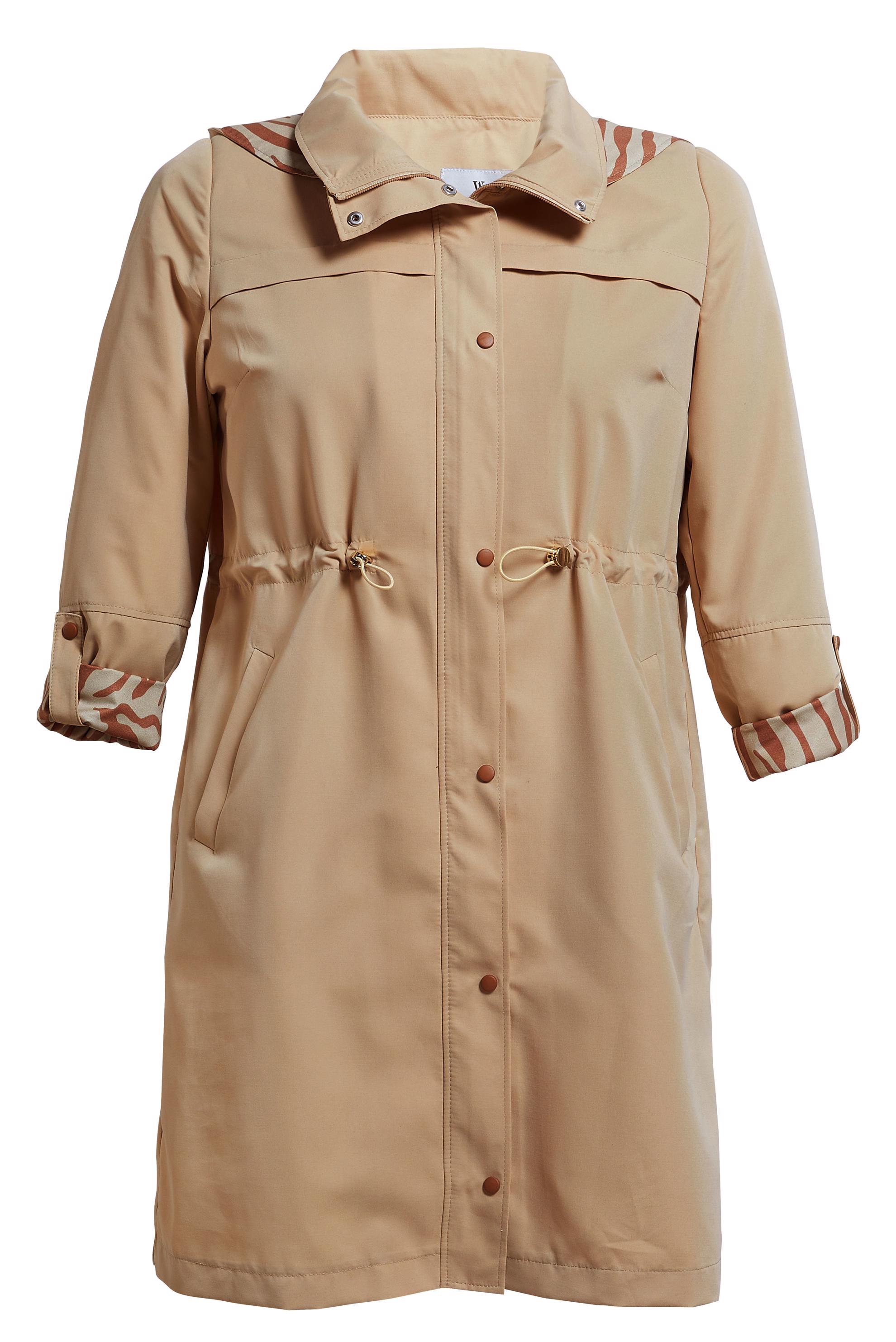 PLUS SIZE HOODED TRENCH COAT ALV NA