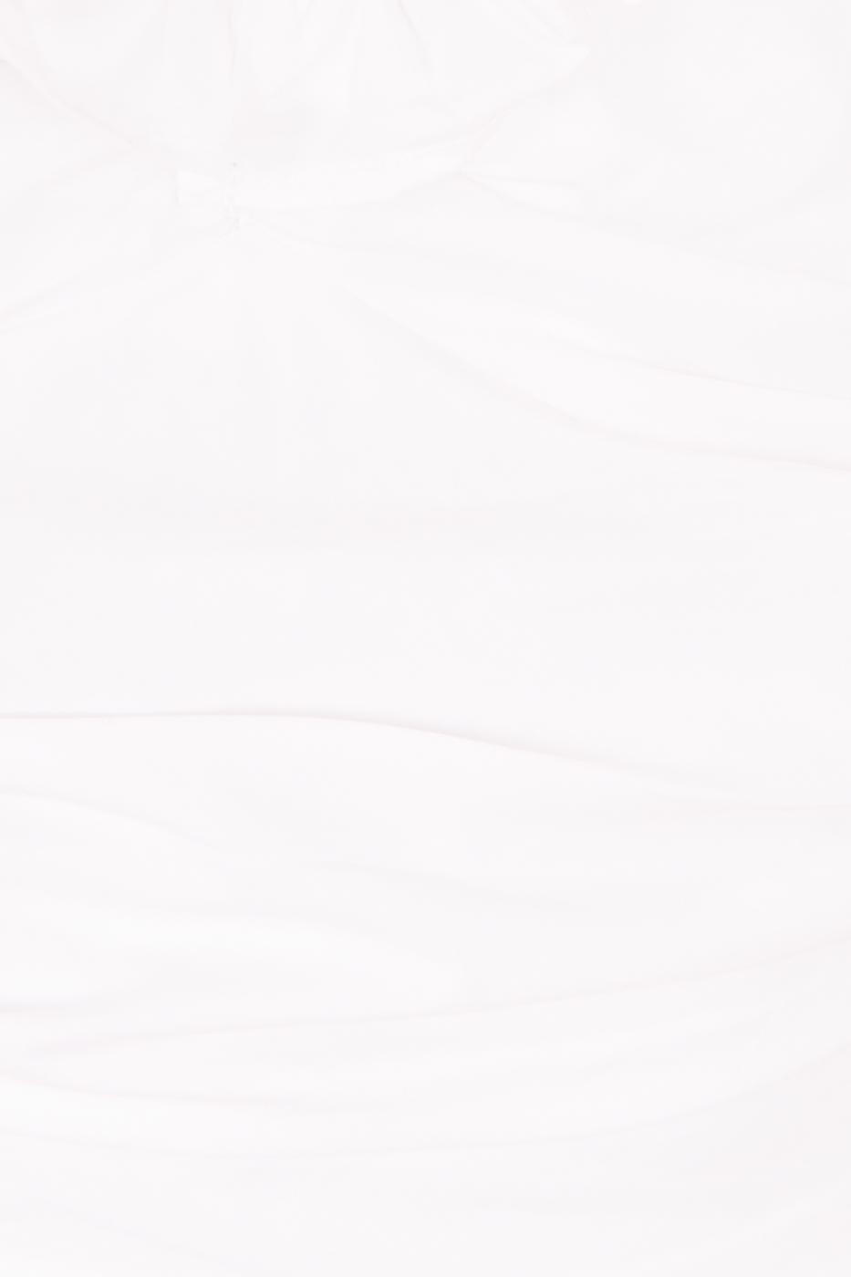 Bayan Beyaz Sırt Gipe Detaylı Yaka Fırfırlı Askılı  Bluz