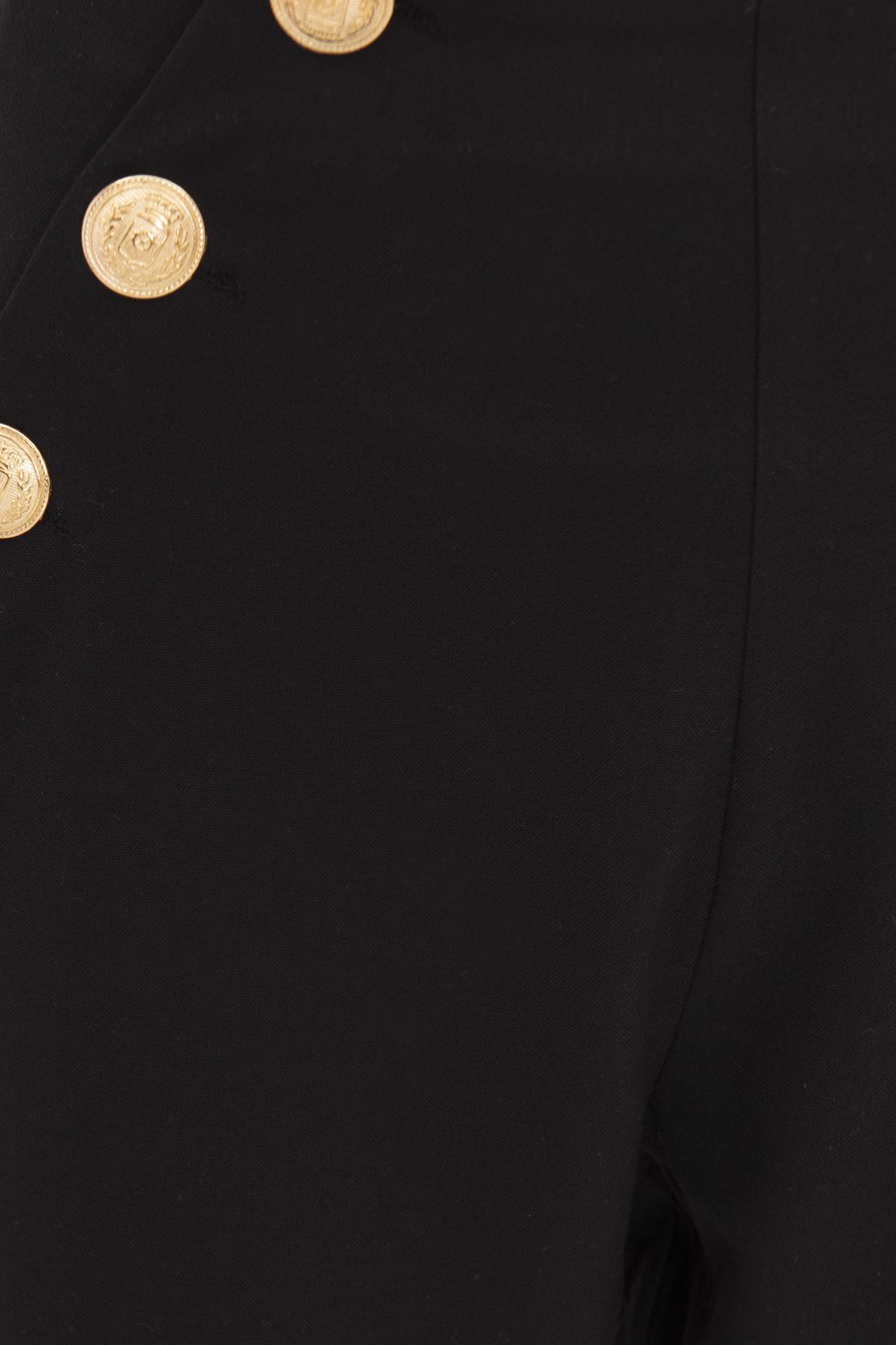 Bayan Siyah Düğme Detaylı Klasik Bol Paça Pantolon
