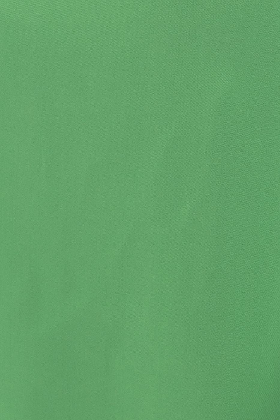 Bayan Yeşil Degaje Yakalı Yırtmaç Detaylı Maksi Elbise