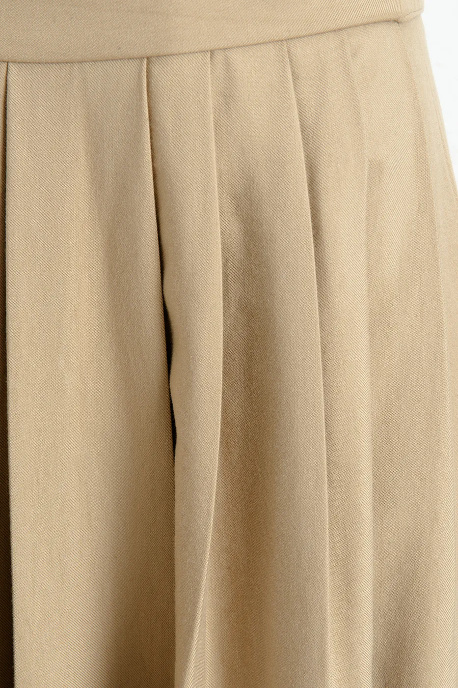 Bayan Camel %100 Tencel Pile  Detaylı  Midi Etek