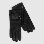 Black ECCO Mens Mini Pouch Gloves