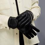 Black ECCO Mens Mini Pouch Gloves