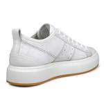 White ECCO Street Ace W Gravel