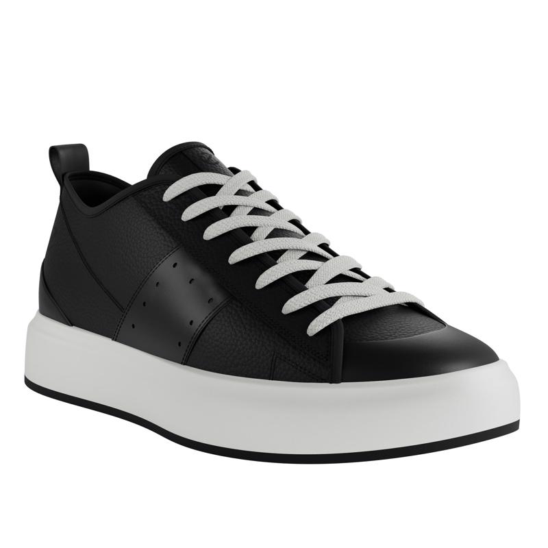 Ecco black tennis shoes online