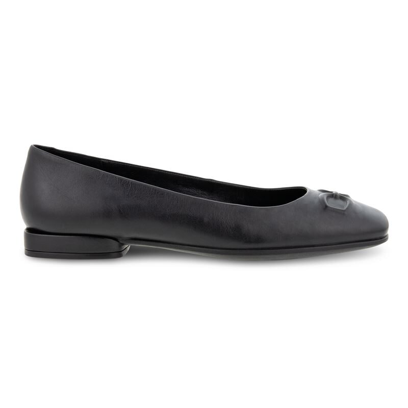 Outlet ECCO WOMEN'S ANINE SQUARED SLIDE IN BLACK SIZE 9-9.5