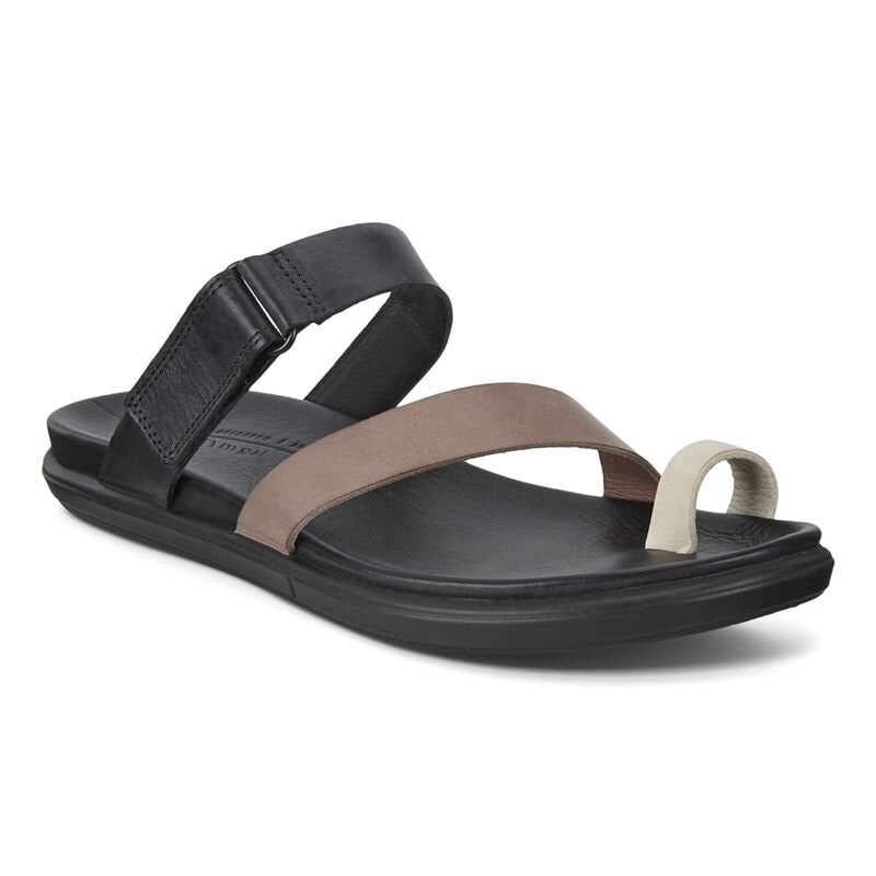 Ecco black leather clearance sandals