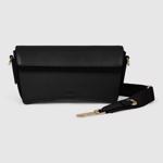 Black ECCO Textureblock Pinch Bag Compact