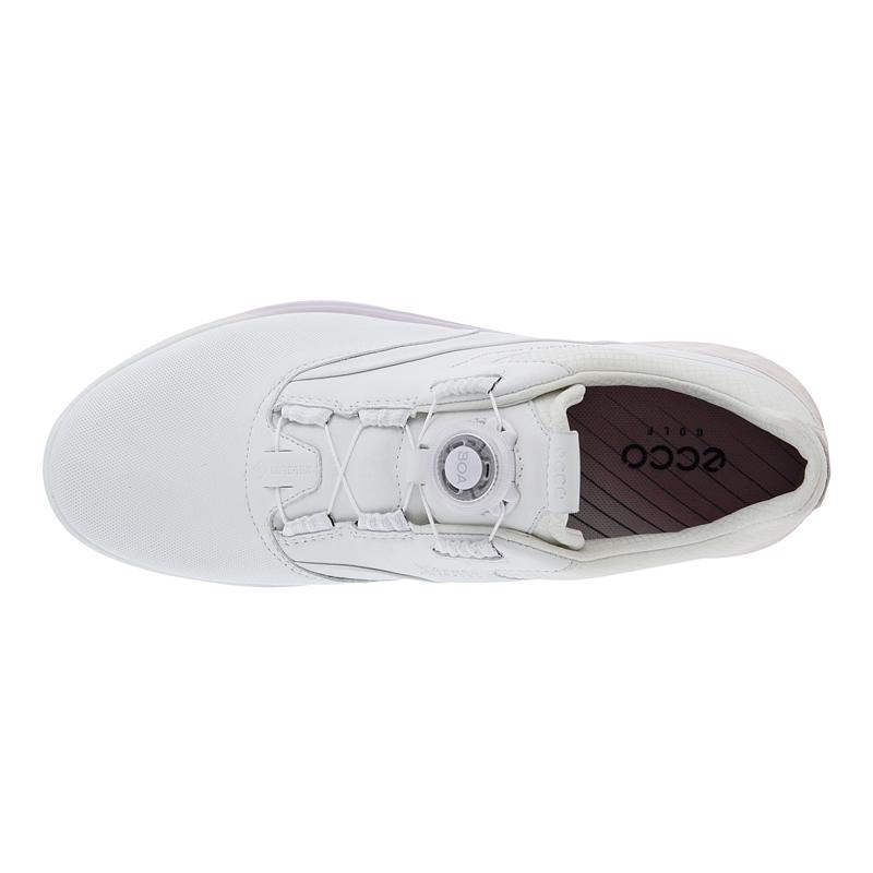 Ecco Women's Golf S-Three Boa Shoe White/Delicacy/White