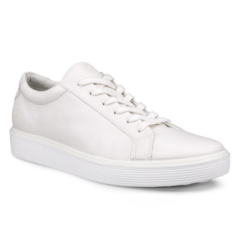 Ecco NEW Women's Soft 3 Nubuck Sneakers Medieval & White deals