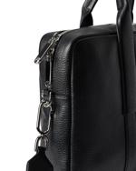 Black ECCO Laptop Bag Pebbled Leather