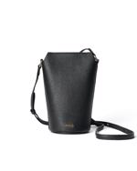 Black ECCO Pot Bag Pebbled Leather