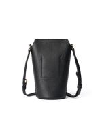 Black ECCO Pot Bag Pebbled Leather