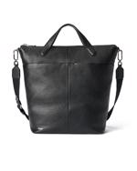 Black ECCO Tote L Pebbled Leather Bag