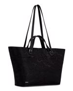 Black ECCO Tote M Jacquard Wave