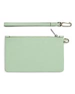 Green ECCO Wristlet Pebbled Leather
