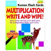 genel Multiplication Write and Wipe Flash Cards 