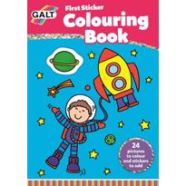  First Sticker Colouring Book 