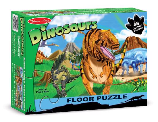 Men genel Land of Dinosaurs Floor Jigsaw Puzzle (48 Pieces)
