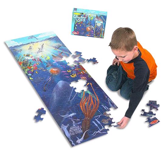 Men genel 'Big Floor Puzzle- Under the Sea (100 pieces)