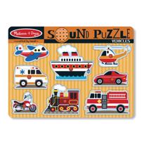 genel Wooden Puzzle with Sound- Vehicles 