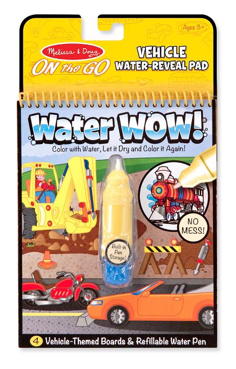 Men genel Water Wow! Water Coloring Book - Vehicles