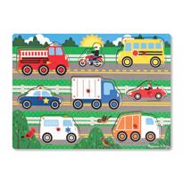 genel Wooden Puzzle with Handles Vehicles 