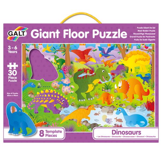 Erkek genel Giant Floor Puzzle Dinosaurs 30 parça 3-6 Yaş