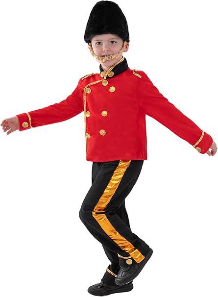 Erkek genel Boys Adventure Busby Guard Childrens Costume