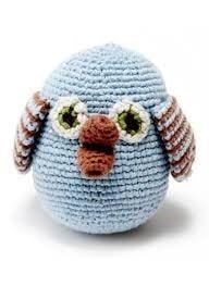 Men genel Blue Owl Rattle (Pebble)