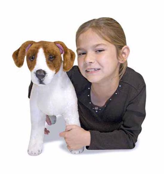 Erkek genel Dev Peluş Köpek Jack Russel Terrier