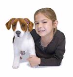Men genel King Size Plush Dog Jack Russel Terrier