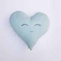 genel Blue Heart Pillow 
